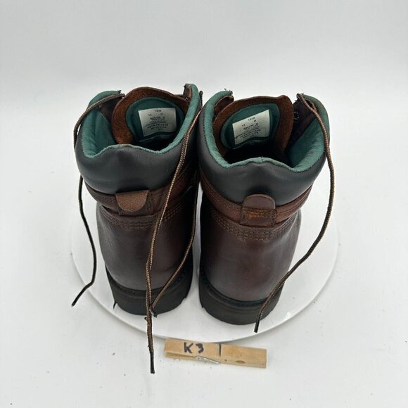 Carolina Neb Size 13D 1309 Amber Gold Leather 6" Inch Steel Toe Ankle Boot - Picture 11 of 13